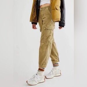 Free people first light cotton utility Cargo Jogger Pants 2
